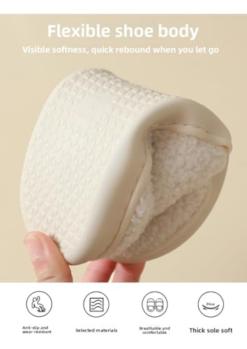 NICO×ASH Fuzzy Bear Slippers for Women – Cozy Plush Winter House Shoes with Soft Sole, Cute Animal Design Warm Indoor Comfort3