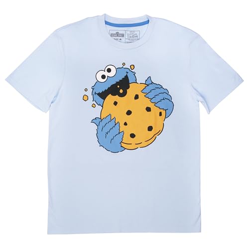 Sesame Street mens Cookie Monster Lounge Set With T-shirt, Lounge Pant and Sock in Sizes S-xl2