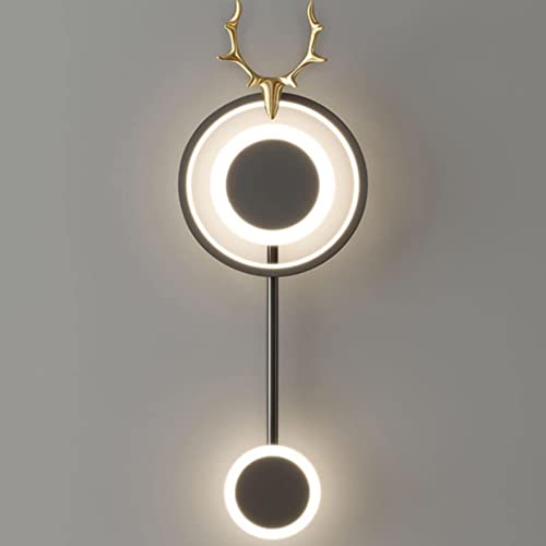 YCWZKJ Aplique de Pared LED para Interiores, lámpara de Noche Regulable de 36 W para Dormitorio, Aplique Creativo de Metal y acrílico, luz de repetición para Sala de Estar, Pasillo (Color