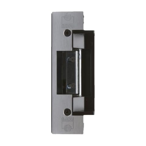 Rofu 1702-01 US28 Electric Strikes for Mortise and Cylindrical Locksets, Aluminium, 8 to 16V AC/3-6V DC, 1-1/4" x 4-7/8" Cover