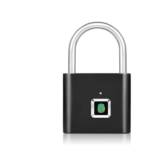 Cerraduras de herrajes para puertas Cerradura de la huella, elegante electrónico de la huella digital del candado, USB recargable, de seguridad antirrobo, bolsa electrónica, sin llave de equipaje caja