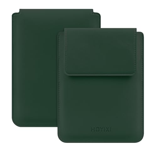 HoYiXi Universal Sleeve Case for 6.8 7 Paperwhite/Colorsoft/Signature Edition 2025 & 2021 Compatible 6.8 Kobo Clara HD/Pocketbook/Tolino Protective Case for 6.8 7 ebook Reader Dark Green