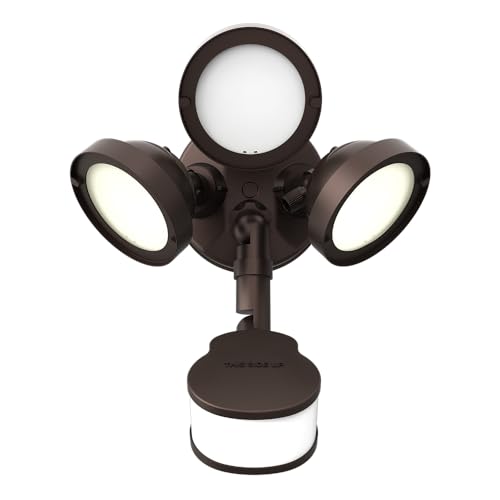 HALO TGS LED Outdoor Security LED Flood Light with Motion Sensing, Lumen Select, and Dusk-to-Dawn - Bronze - TGS3S403MRCB