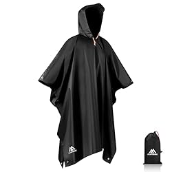 flintronic Poncho Impermeable Montaña, 3 en 1 Mult...: 【Impermeabilidad】Esta poncho impermeable montaña está hecha de tela 100% poliéster ligera, transpirable, duradera y con un alto rendimiento impermeable. Es extremadamente resistente al desgaste y se puede usar repetidamente durante mucho tiempo. Está...