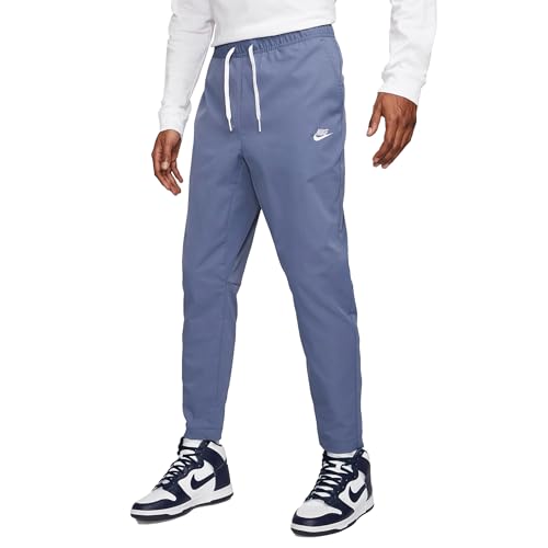 Nike Club Men's Woven Tapered Leg Pants (DIFFUSED Blue/White, DX0623-491) Size Small