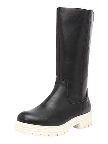 Tom Tailor Damen 4291313 Kniehohe Stiefel, Black, 40 EU