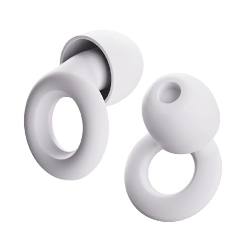 ZLEEPY® Hush Lite Earplugs for Sleep | Deep Sleep | Reduce Outside Noise | 24dB (SNR) Noise Reduction | Customisable Fit | Looped Earplugs | Good for Meditation | Portable | Support Small UK Business
