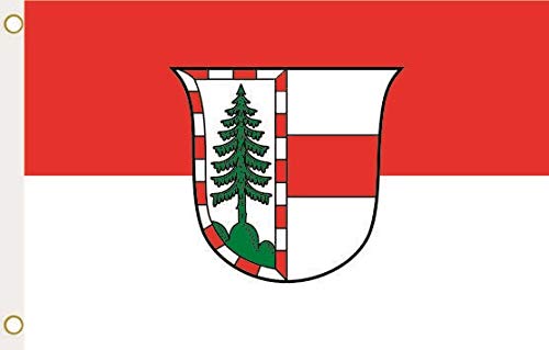Salzburg Fahne 90 X 150 Cm – 100% Polyester, Wetterfest, Mit 2 Metallösen, Doppelt Umsäumt, Für Garten & Balkon