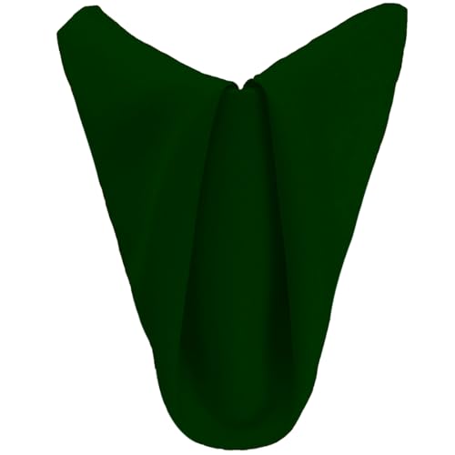 LTC LINENS Hunter Green Cloth Napkins Set of 12-20x20 Inch Dinner Napkins Washable Polyester Fabric Cloth for Hotel, Restaurant, Wedding and Party
