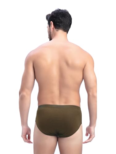 Image of Milton Mens Pure Cotton Solid Briefs with Inner Elastic|Premium Soft Breathable Underwear for Men|Comfort-Fit Waistband for All-Day Wear|Multi-Color, Color Name May Vary as per Availability|Pack of 3