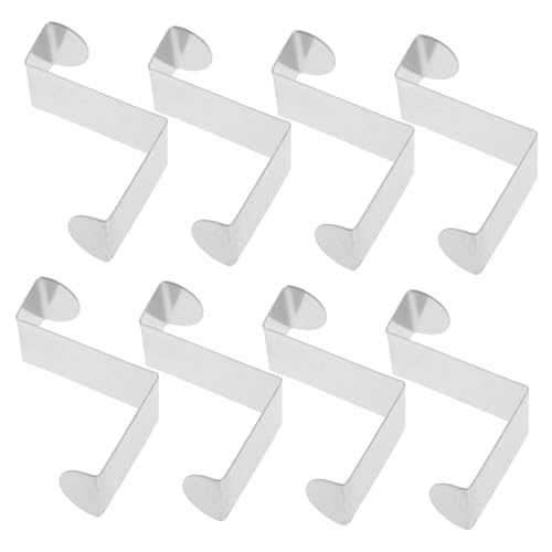 Cabilock Space-Saving Over The Door Organizer Hooks 8 -Shape Hooks for Cabinet Hanger Door Storage Robe Hanger