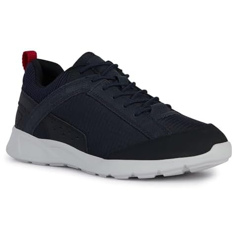 Geox Men's U Sanzio C Sneaker in Navy Black Cover