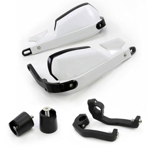 Protectores de manillar de motocicleta CB500X contra viento y golpes en color blanco