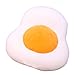 YYQIANG Simulazione 3D creativo uovo in camicia cuscino molle della peluche removibile lavabile Ufficio cuscino morbido sveglio farcito Svago e Intrattenimento Giocattoli personalità Omelette casa del