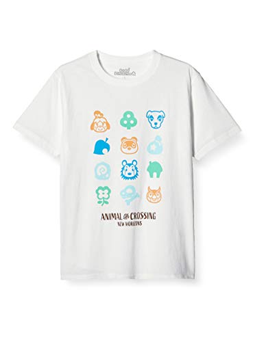 [ドウブツノモリ] Tシャツ 半袖 メンズ アイコン あつまれどうぶつの森 どう森 グッズ ホワイト M