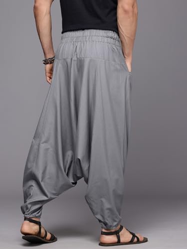 Image of The Veshti Company Printed Harem Pants for Men's Cotton Hippie Style Baggy Boho Yoga Pajama Pant with Pocket
