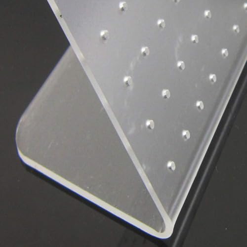 Image of Earrings Holder Acrylic Jewelry Display Rack Stud Earring Organizer for Woman Jewelry (72 Holes transparent pack of 4)