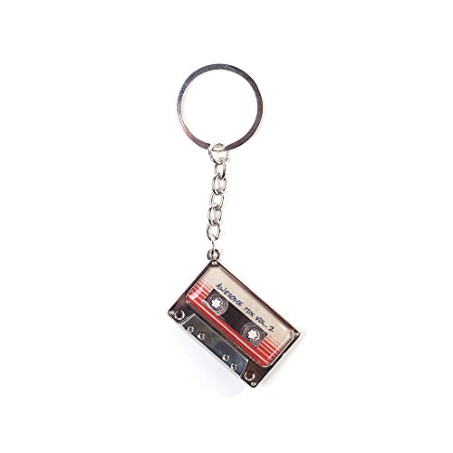 Guardians of The Galaxy BIO-KE109108GOG Marvel Comics Awesome Vol. 2 Mixtape Metal Keychain Keyring, 6 cm, Grey