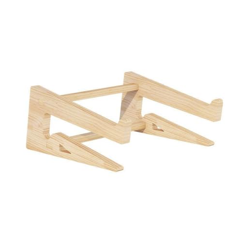 Base de madera ajustable POPETPOP para laptops 12-14.7 pulgadas