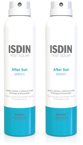 Isdin After Sun Spray, Efecto calmante y refrescante, hidratación y reparación intensa - 200 ml (Paquete de 2)