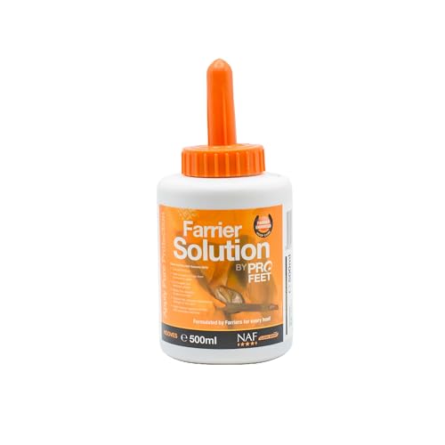 NAF Profeet Farrier Solution 500ml Hoof Dressing for Horses Nourishes Protects & Strengthens Hooves With Natural Oils & Antibacterial Agents Easy Brush-On Application