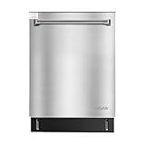 VEVOR 24 Inch Built-In Dishwasher, Stainless Steel Tub, 14 Place Settings and 8 Washing Programs, 23.82 x 25.2 x 33.78 Inch Low-Noise Dishwashing Machine with Upper/Lower Racks and Zoned Storage