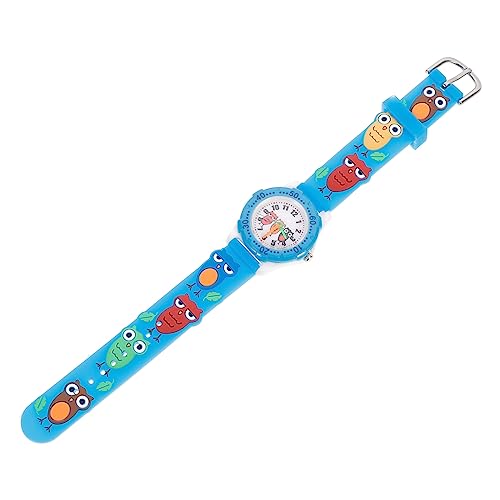 Imagen de CALLARON Relojes Correa De Goma Relojes Infantiles Dibujos Animados para Estudiantes Niñas Observación De Búhos Actividades Diarias