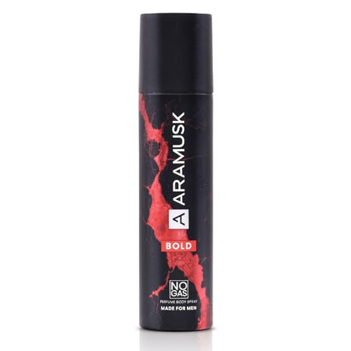 Aramusk Bold NO GAS Perfume Body Spray for Men | Long Lasting Masculine Fragrance - 150mL