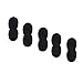Sunmns 10 Pack Mini Small Size Lapel Headset Microphone Windscreen Foam Cover, Black