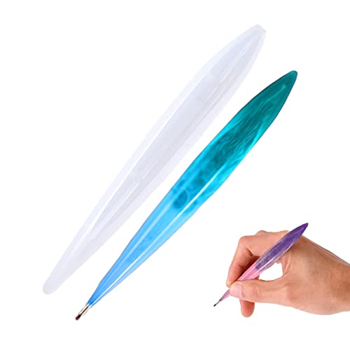 Molde de resina de caneta | Molde em forma de caneta de silicone,Molde de silicone de resina epóxi,