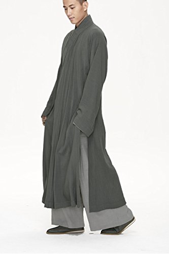 ZanYing Buddhist Zen Robe Meditation Monk Outfit Large Casual Robe Men3