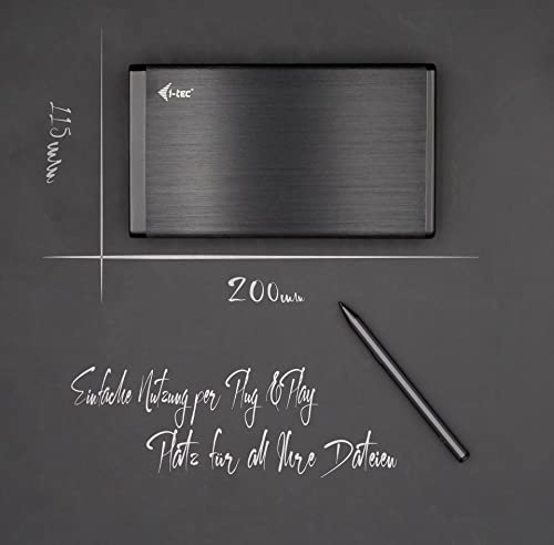 i-tec Externe Festplatte 3TB mit USB 3.0 Anschluss