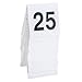 GET - NUM-1-25 - White Table Tent Set - 1-25