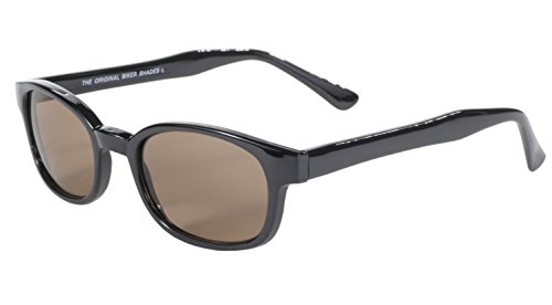 Pacific Coast Original KD's Biker Sunglasses (Black Frame/Dark Brown Lens)4