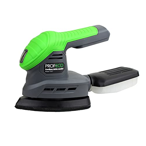 Profeco DS20 Deltaschleifer 20V - Handflächenschleifer/Multischleifer - inkl. Staubauffangbox und Schleifpad (exkl. Akku und Ladegerät) Exzenterschleifer Cover