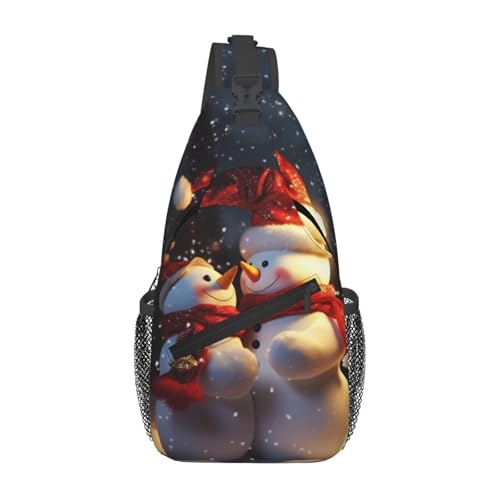 Bolso cruzado snowmans Navidad para hombre y mujer