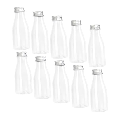 GRIRIW 10個 ドリンクボトル プラスチックのジュース容器 使い捨て牛乳容器 ジュースボトル ペットボトル ドリンクジャー ポータブル 哺乳瓶 シドニー 瓶詰 ヨーグルト 砂瓶