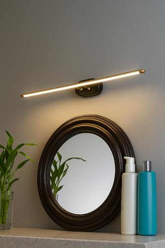 Image of Modern Black Finish 6W 3 Different Color Mode Changing (Wh /WW /NW) Energy Saving Led Mirror Picture Wall Lamp for Bedroom, Living Room, Restaurants, Dining, Coffee Shop,Home Etc
