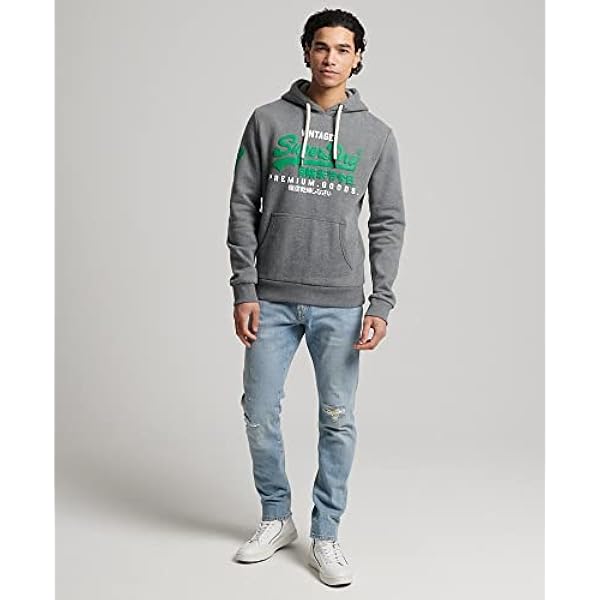Superdry Vintage VL Classic Hood Sudadera con Capucha para Hombre