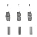 DANCO Bathtub and Shower 3-Handle Remodel/Rebuild Trim Kit for American Standard Colony Faucets | Cross-Arm Handle | 9C-23H, 9C-23C, 11C-1D | Chrome (39614)