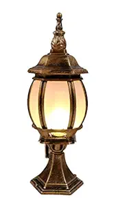 Anitque Brass Finish 1 Light Glass Outdoor Gate LightT0079-(Bulb not Included)