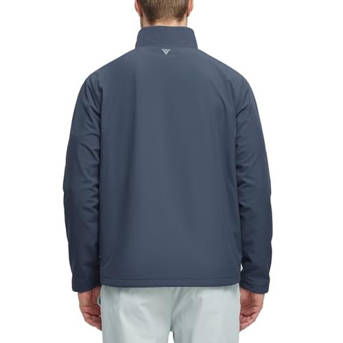 Image of M MAELREG Mens Jacket Zipper Pockets Softshell Lightweight Water-Resistant Windbreaker Golf Spring Fall Jackets for Men