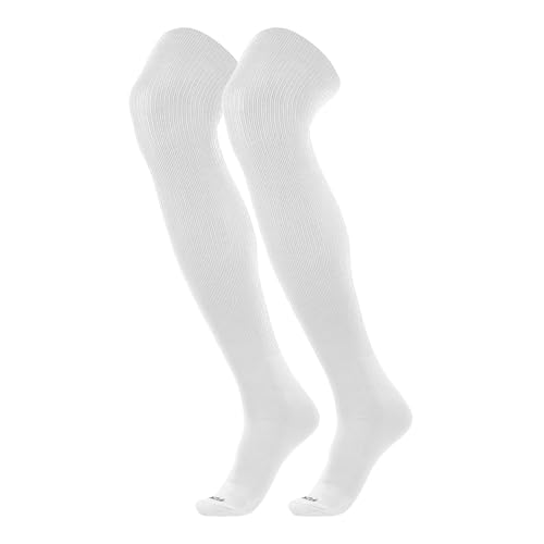 TCK Prosport Performance Fit Over the Knee Baseball & Softball Socks White X-Large