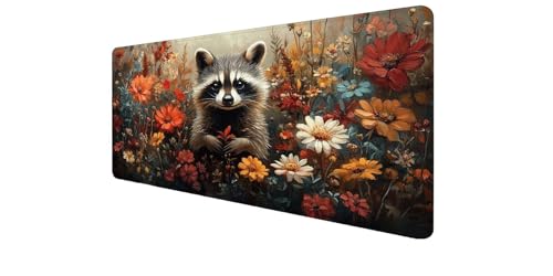Fleur tapis souris grand format pour stabiliser votre clavier et éviter les glissements