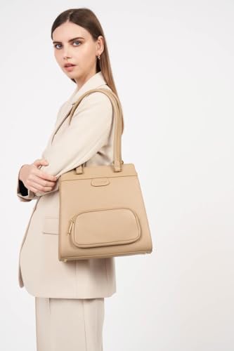Bolso unisex Lancaster Dune de diseño sofisticado en elegante Beigefonce 2