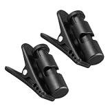 TOYANDONA 2 Stück Kopfhörerkabel Clips aus Kunststoff Sicherer Halt für Headset und Kopfhörerkabel für Sport und Fitness Schwarz
