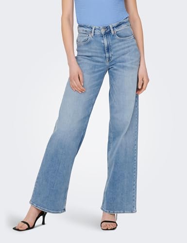 ONLY Female Jeans mit weitem Bein ONLMADISON Hohe Taille Weiter Beinschnitt Jeans – Bild 2