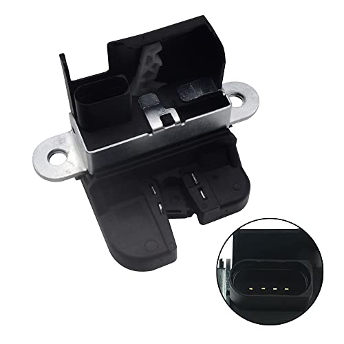 Image of RuiWen 5M0827505K Rear Trunk Boot Lid Lock Latch Compatible with VW Golf 2010-2014 GTI 08-09 Passat 07-09 R32 2008 Rabbit 2007-2009 Jetta 2008-2014 TIGUAN 2009-2017 TIGUAN Limited 2018
