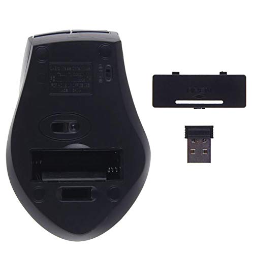 PERZOE Wireless Gaming Mouse Office Mice Ergonomic 6 Keys 3200DPI Optical 2.4GHz for PC Computer Laptop Parts Blue - Thumbnail 6