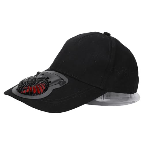 Sonew Gorra de Béisbol con Ventilador, Carga USB, Protección Solar, Sombrero de Béisbol de Ala Ancha, Ventilador para Viajes, Pesca, Senderismo,